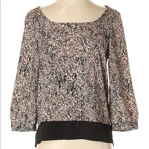 BCBG Open Cross Back Detail Blouse